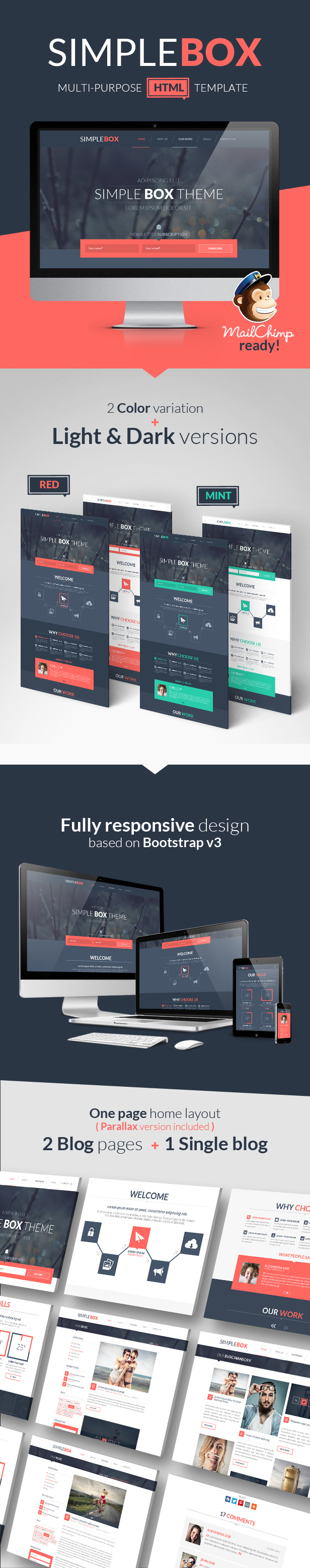 Simple Box - One Page Multi-Purpose HTML Theme
